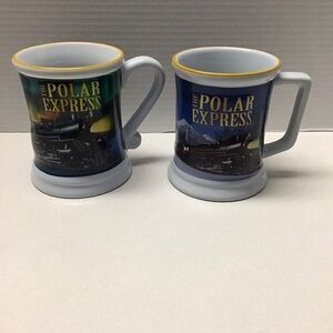 The Polar Express Mug BELIEVE 3D Raised Ceramic - Lot Of 2